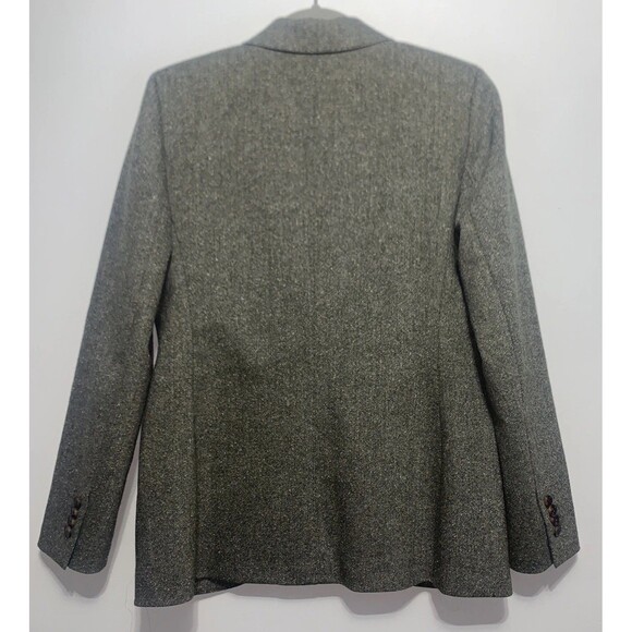 Lafayette 148 Women's Brown Wool Silk Blend Tweed Blazer Jacket Size 6 - Picture 4 of 10